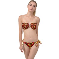 Rby 56 Twist Bandeau Bikini Set by ArtworkByPatrick