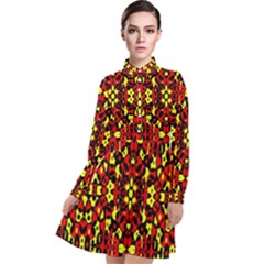 Rby 57 Long Sleeve Chiffon Shirt Dress by ArtworkByPatrick