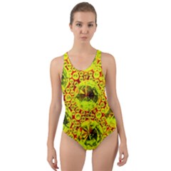 Cut Glass Beads Cut-out Back One Piece Swimsuit by essentialimage