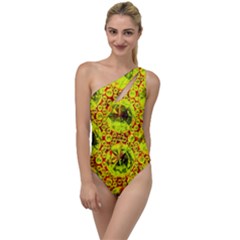 Cut Glass Beads To One Side Swimsuit by essentialimage