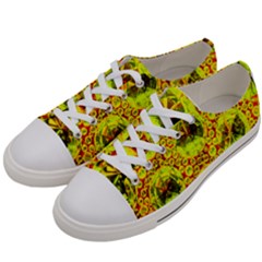 Cut Glass Beads Women s Low Top Canvas Sneakers by essentialimage