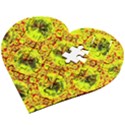 Cut Glass Beads Wooden Puzzle Heart View2