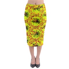 Cut Glass Beads Midi Pencil Skirt by essentialimage