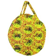 Cut Glass Beads Giant Round Zipper Tote by essentialimage