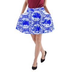 Cut Glass Beads A-line Pocket Skirt by essentialimage