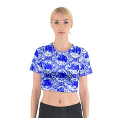 Cut Glass Beads Cotton Crop Top by essentialimage