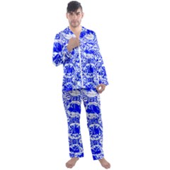 Cut Glass Beads Men s Satin Pajamas Long Pants Set by essentialimage