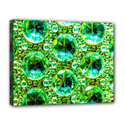 Cut Glass Beads Canvas 14  X 11  (stretched) by essentialimage