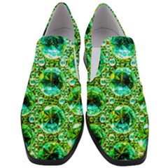 Cut Glass Beads Women Slip On Heel Loafers by essentialimage