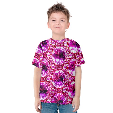 Cut Glass Beads Kids  Cotton Tee by essentialimage