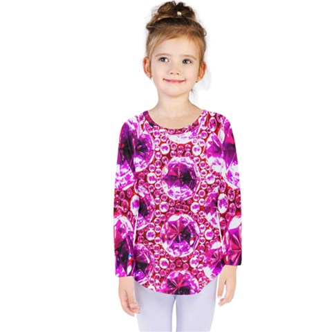 Cut Glass Beads Kids  Long Sleeve Tee by essentialimage