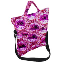 Cut Glass Beads Fold Over Handle Tote Bag by essentialimage