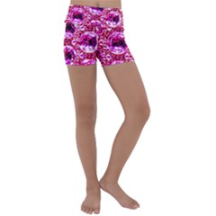 Cut Glass Beads Kids  Lightweight Velour Yoga Shorts by essentialimage