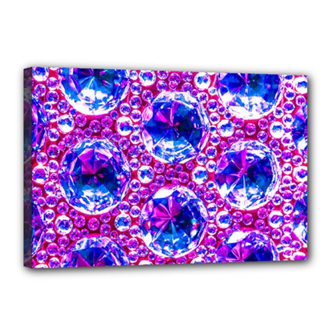 Cut Glass Beads Canvas 18  X 12  (stretched) by essentialimage