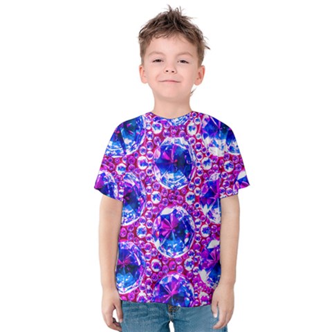 Cut Glass Beads Kids  Cotton Tee by essentialimage