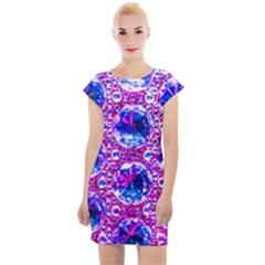 Cut Glass Beads Cap Sleeve Bodycon Dress by essentialimage