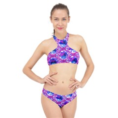 Cut Glass Beads High Neck Bikini Set by essentialimage