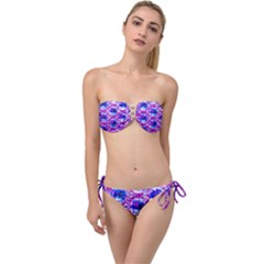 Cut Glass Beads Twist Bandeau Bikini Set by essentialimage