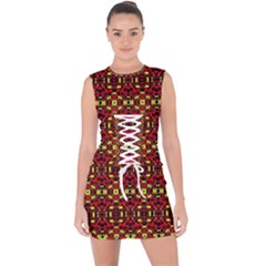 Rby 61 Lace Up Front Bodycon Dress