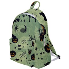 Funny Halloween Pattern With Witch, Cat And Pumpkin The Plain Backpack