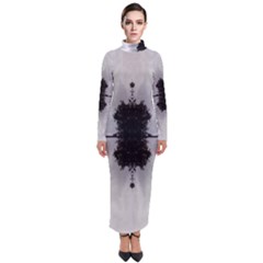 Cloud Island With A Horizon So Clear Turtleneck Maxi Dress by pepitasart