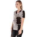 Cloud Island With A Horizon So Clear Women s V-Neck Scrub Top View2