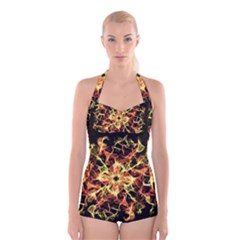 Ablaze Boyleg Halter Swimsuit 