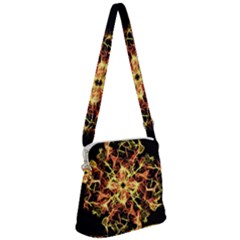 Ablaze Zipper Messenger Bag by litana