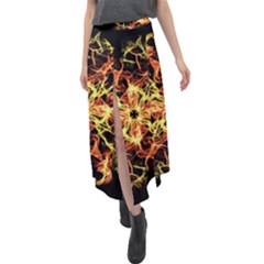 Ablaze Velour Split Maxi Skirt