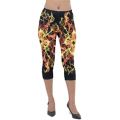 Ablaze Lightweight Velour Capri Leggings 