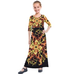 Ablaze Kids  Quarter Sleeve Maxi Dress by litana