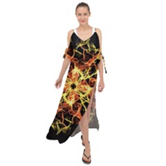 Ablaze Maxi Chiffon Cover Up Dress by litana