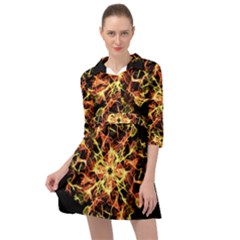 Ablaze Mini Skater Shirt Dress