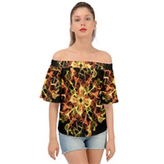 Ablaze Off Shoulder Short Sleeve Top by litana