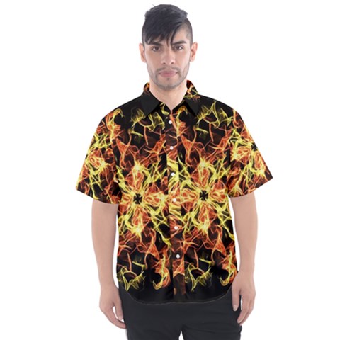 Ablaze Men s Short Sleeve Shirt by litana