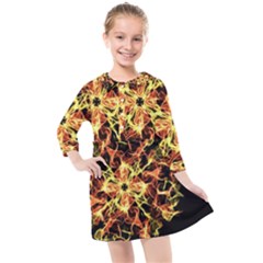 Ablaze Kids  Quarter Sleeve Shirt Dress by litana