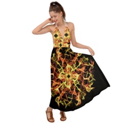 Ablaze Backless Maxi Beach Dress by litana