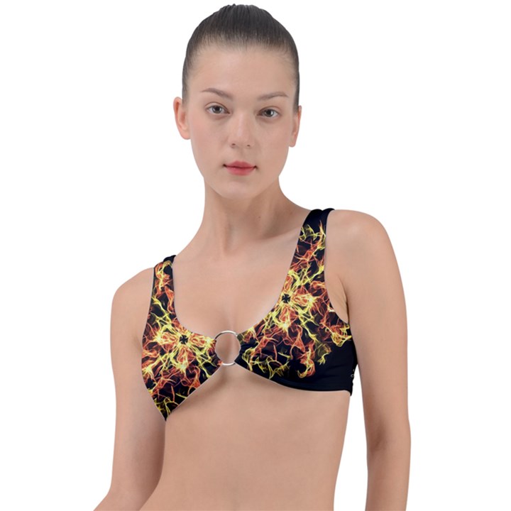 Ablaze Ring Detail Bikini Top