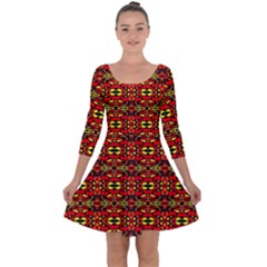 Rby 63 Quarter Sleeve Skater Dress