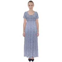 Clouds And More Clouds High Waist Short Sleeve Maxi Dress