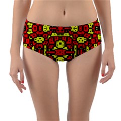 Rby 64 Reversible Mid-waist Bikini Bottoms by ArtworkByPatrick