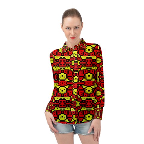 Rby 64 Long Sleeve Chiffon Shirt by ArtworkByPatrick