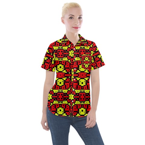 Rby 64 Women s Short Sleeve Pocket Shirt by ArtworkByPatrick