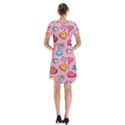 Candy Pattern Short Sleeve V-neck Flare Dress View2