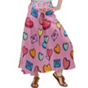 Candy Pattern Satin Palazzo Pants View1