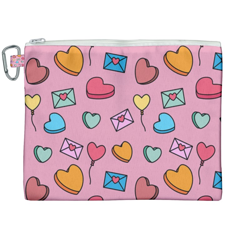 Candy Pattern Canvas Cosmetic Bag (XXXL)