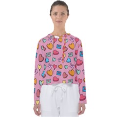 Candy Pattern Women s Slouchy Sweat by Sobalvarro