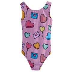 Candy Pattern Kids  Cut-out Back One Piece Swimsuit by Sobalvarro