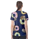 Cute Sloth With Sweet Doughnuts Women s Sport Mesh Tee View2