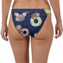 Cute Sloth With Sweet Doughnuts Band Bikini Bottom View2